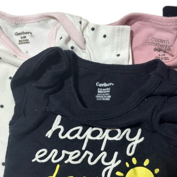 Bundle Baby Girl Outfits Size 0-3 months Gerber Cat&Jack Modern Moments 8 pieces - Picture 5 of 10